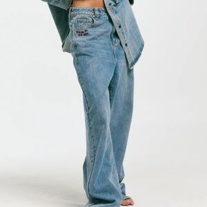 Sabbi Boyfriend Wide Leg Baggy Jeans L